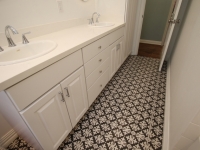 Deco ceramic tile floor